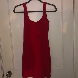 Red cotton dress